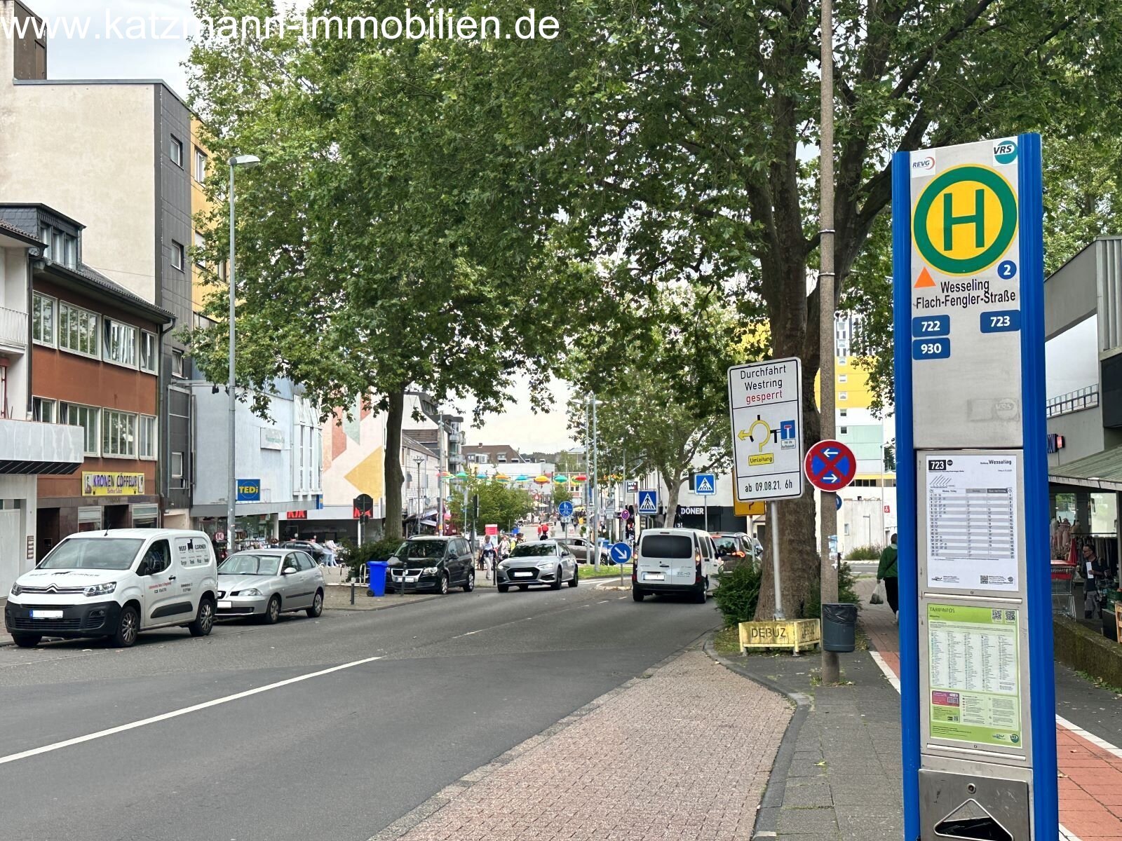 Buslinien direkt vor der Tür