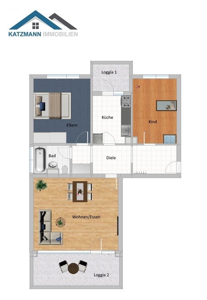 Grundriss WE Nr. 9