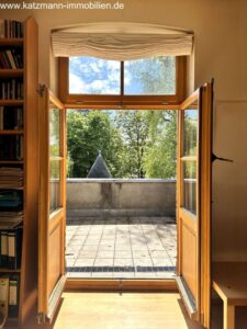 Blick auf die Terrasse