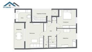 Grundriss Dachgeschoss-Wohnung
