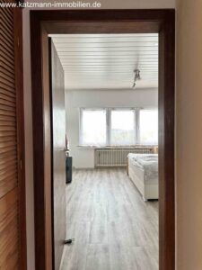 Blick ins Schlafzimmer