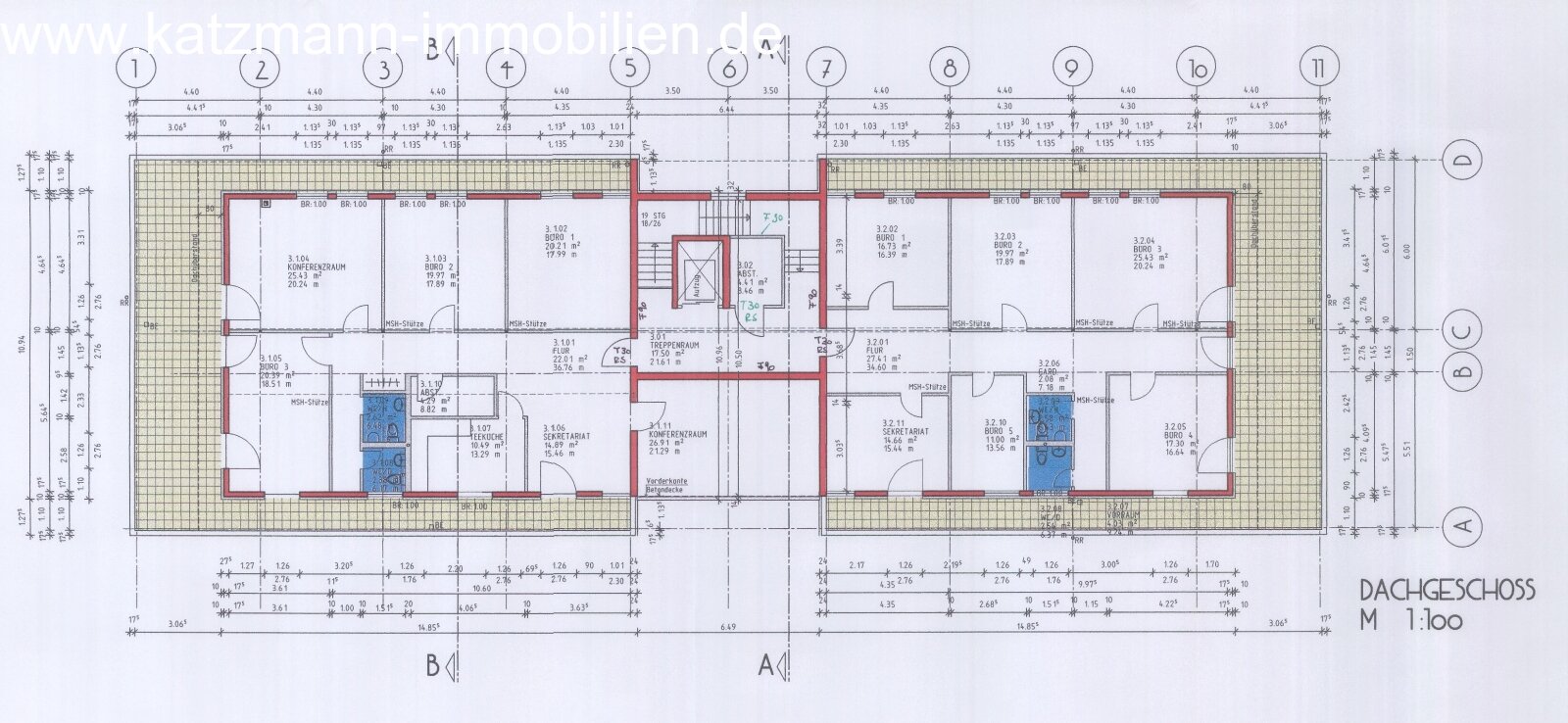 Grundriss Staffelgeschoss