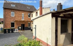 Rückansicht der Gebäude