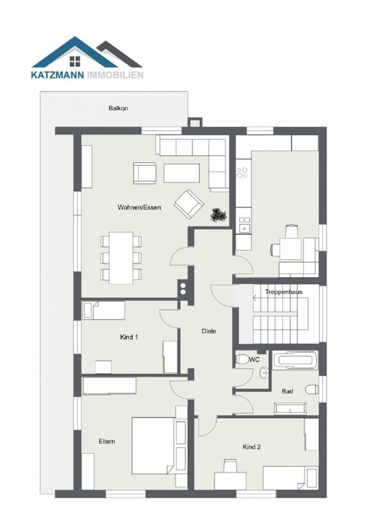 Grundriss Wohnung 2-OG