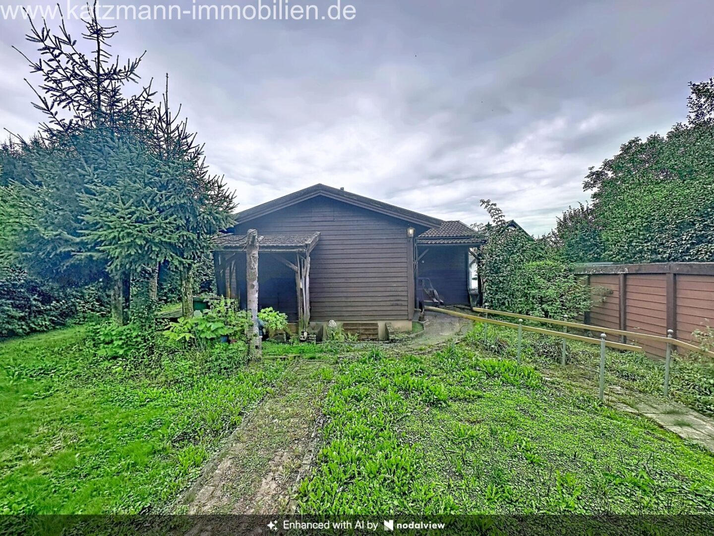 Haus von hinten
